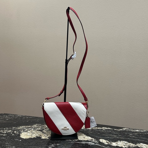 Coach Handbags - Coach Red and White Crossbody Bag